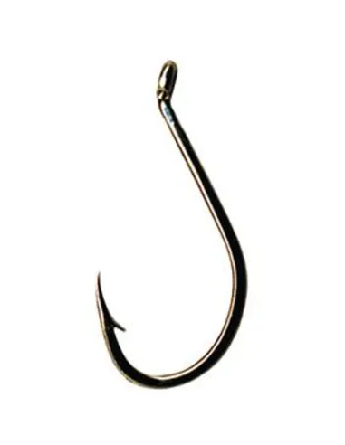 Tubertini SERIE 180 – Amo Bronzato con Gambo Lungo e Curvatura Antislamatura (Varie Misure) Ami Occhiello da Pesca Tubertini