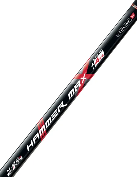 Colmic HAMMER MAX – Canna Tele Match Potente per Acque Interne e Mare, Predatori e Grandi Prede Canne bolognesi/fisse Colmic