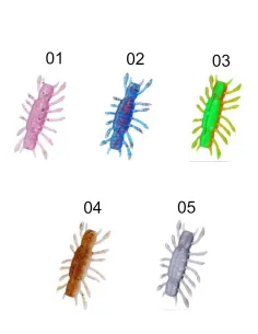 KOLPO Creatura Soft 4.2 cm 2.5 g – Soft Lure Spinning Light, Acqua Dolce e Mare, 3 pz Siliconici Kolpo 2