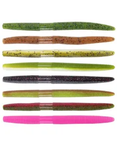 KOLPO Bass Worm 13,5 cm 10 g – Esca Siliconica Spinning Black Bass e Lucci | 3 pz Siliconici Kolpo