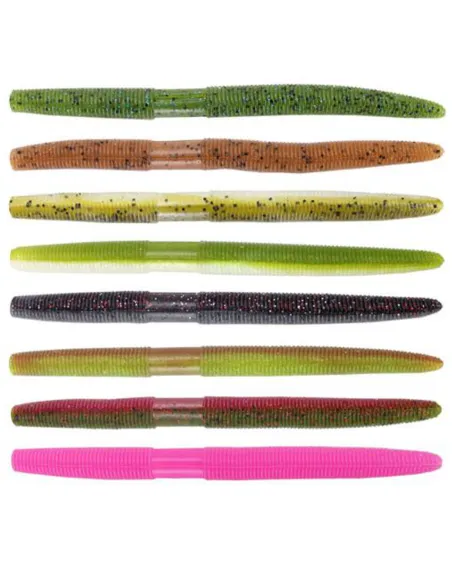 KOLPO Bass Worm 13,5 cm 10 g – Esca Siliconica Spinning Black Bass e Lucci | 3 pz Siliconici Kolpo