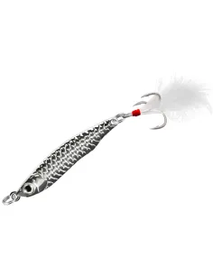 Kolpo Metal Jig Real 15 g – Metal Jig Professionale con Ancoretta e Piuma, Silver e Gold per Pesca Verticale Jig Kolpo 2