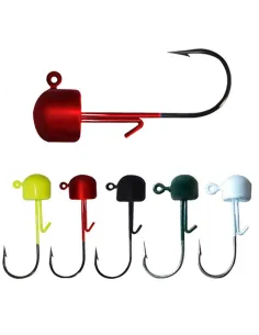 Kolpo Testa Piombata Gialla Jig Head – 8 Misure per Spinning 1.6–18 g Confezione 3 pz Teste Piombate Kolpo