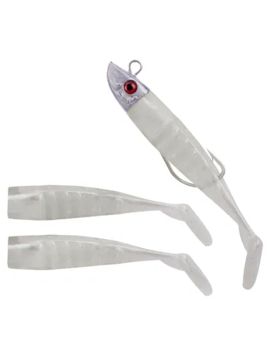 Kolpo Soft Lure 8 cm con Testa Piombata e Amo Antincaglio – Kit Corpo + 2 Soft Body di Ricambio Siliconici Kolpo