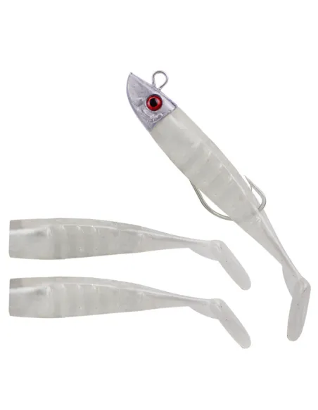 Kolpo Soft Lure 8 cm con Testa Piombata e Amo Antincaglio – Kit Corpo + 2 Soft Body di Ricambio Siliconici Kolpo