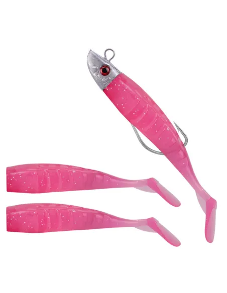Kolpo Soft Lure 8 cm with Jig Head and Anti-Tangle Hook – Body Kit + 2 Replacement Soft Bodies