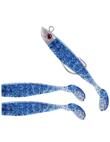Kolpo Soft Lure 8 cm with Jig Head and Anti-Tangle Hook – Body Kit + 2 Replacement Soft Bodies