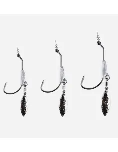 Kolpo 2-Pack Rotating Blade Lead Hooks – High Reflectivity, Ideal for Soft Lures