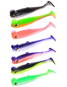 Kolpo Soft Lure Light Spinning 5 pz – Artificiali Morbidi per Acque Interne e Mare Siliconici Kolpo