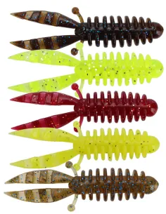 Kolpo Soft Crab 1.5g – 5.5cm Soft Lures for Spinning Black Bass and Predators, 5 Colors 5pcs