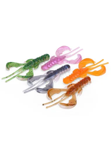 Kolpo Soft Shent Crab 3g – Esca Morbida 8 cm per Spinning Black Bass e Predatori, 3 pezzi, 5 Colorazioni Siliconici Kolpo