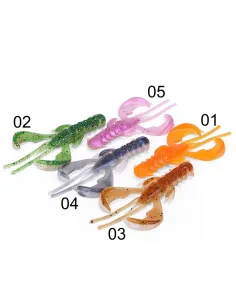 Kolpo Soft Shent Crab 3g – Esca Morbida 8 cm per Spinning Black Bass e Predatori, 3 pezzi, 5 Colorazioni Siliconici Kolpo 2