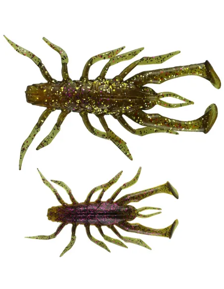 Kolpo Soft Shent Mini Crab 1.3g – Esca Morbida 3,5 cm per Spinning Black Bass e Predatori, 5 pezzi Siliconici Kolpo