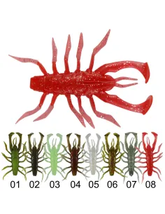 Kolpo Soft Shent Mini Crab 1.3g – Esca Morbida 3,5 cm per Spinning Black Bass e Predatori, 5 pezzi Siliconici Kolpo 2