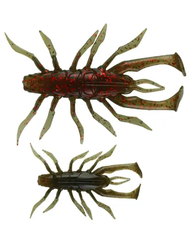 Kolpo Soft Shent Mini Crab 5.5g – Esca Morbida 7 cm per Spinning Black Bass e Predatori, 3 pezzi Siliconici Kolpo