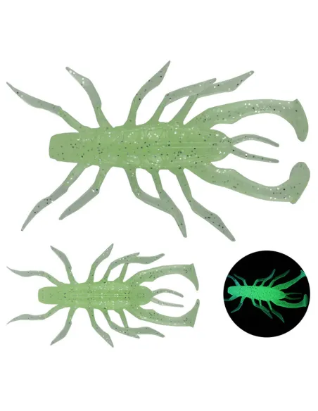 Kolpo Soft Shent Mini Crab 5.5g – Esca Morbida 7 cm per Spinning Black Bass e Predatori, 3 pezzi Siliconici Kolpo