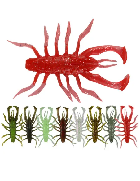 Kolpo Soft Shent Mini Crab 5.5g – 7cm Soft Bait for Spinning Black Bass and Predators, 3 pieces