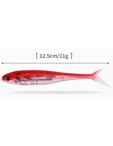 Kolpo Mirror Soft Lure 12.5cm 11g – Artificiale spinning e traina mare e acqua dolce, riflesso interno, 2 pz Siliconici Kolpo
