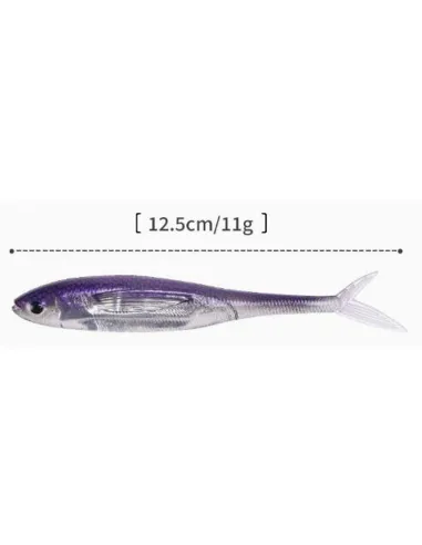 Kolpo Mirror Soft Lure 12.5cm 11g – Artificiale spinning e traina mare e acqua dolce, riflesso interno, 2 pz Siliconici Kolpo