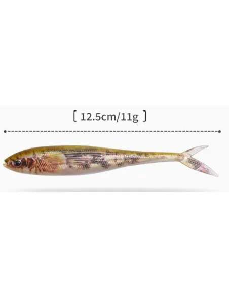 Kolpo Mirror Soft Lure 12.5cm 11g – Spinning and trolling lure for sea and freshwater, internal reflection, 2 pcs