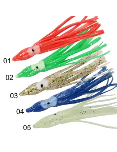 Kolpo Soft Octopus 8cm – Polipetti per traina costiera, terminali e filose, 6 pz, mare Traina Kolpo 2