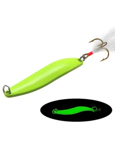 Kolpo Ondulate Glow – Artificiali spinning e trainetta costiera con tripla ancoretta, 4 grammature, 1 pz Ondulanti Kolpo