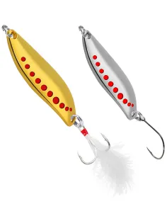 Kolpo Spoon Ondulante Silver & Gold – Artificial Spinning and Coastal Trolling 3.5–15 g