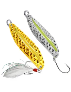 Kolpo Special Spoon Silver & Gold – Artificiale Spinning e Traina Costiera 3,5–15 g Ondulanti Kolpo