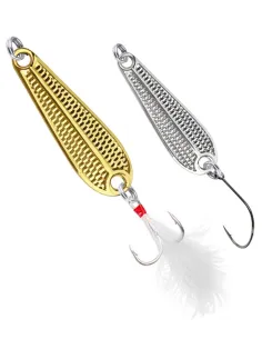 Kolpo Metal Spoon Ondulante da Spinning e Traina Costiera – Oro e Argento – 1.5/3.5/5/7 g Ondulanti Kolpo