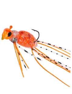 Kolpo Ape Spin Bee Imitation Spinning and Fly Fishing – 3.8 cm 10.5 g – Green/Orange