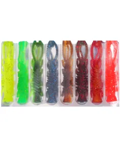 Kolpo Set 8 Soft Lure 6.5cm 2g – Esca Morbida Spinning per Black Bass e Predatori, Colori Assortiti Siliconici Kolpo