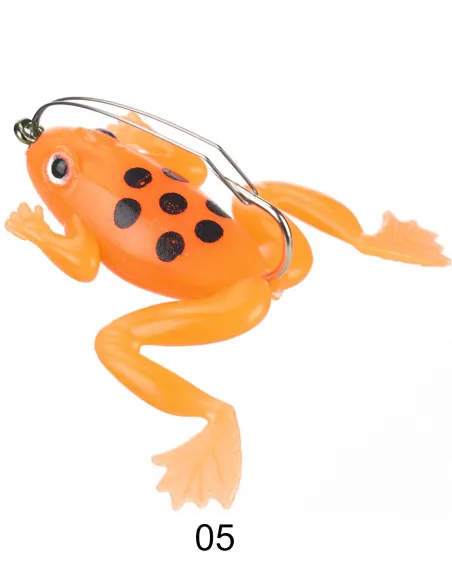 Kolpo Mini Rana Armata Antincaglio 4.5cm 3g – Esca Light Spinning per Black Bass e Trote, 2pz Siliconici Kolpo