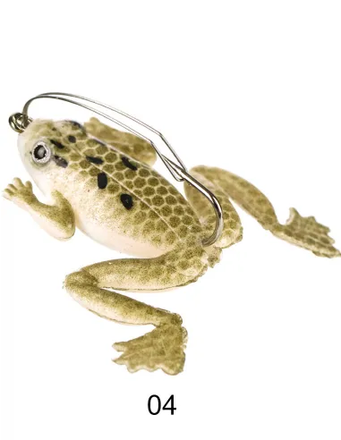 Kolpo Mini Rana Armata Antincaglio 4.5cm 3g – Esca Light Spinning per Black Bass e Trote, 2pz Siliconici Kolpo