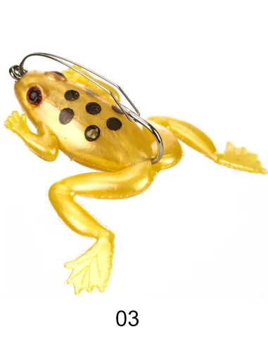 Kolpo Mini Rana Armata Antincaglio 4.5cm 3g – Esca Light Spinning per Black Bass e Trote, 2pz Siliconici Kolpo