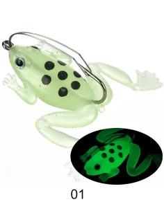 Kolpo Mini Frog Armed Anti-Snag 4.5cm 3g – Light Spinning Bait for Black Bass and Trout, 2pcs 2