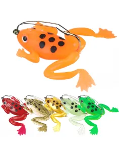 Kolpo Mini Rana Armata Antincaglio 4.5cm 3g – Esca Light Spinning per Black Bass e Trote, 2pz Siliconici Kolpo