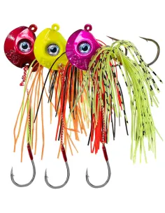 Kolpo Testa Piombata 40g Vertical Jig con Amo Assist Hook e Ombrello Attraente 1pz Mare Jig Kolpo