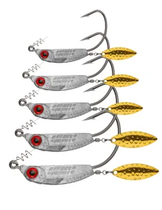 Kolpo Anti-Algae Anti-Snag Jig Head with 2pcs Soft Worm Hook