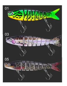 Kolpo Artificiale Snodato 14 cm 18.8 g – Jointed Lure Spinning per Luccio, Spigola e Predatori di Taglia Esche Artificiali Mi... 2