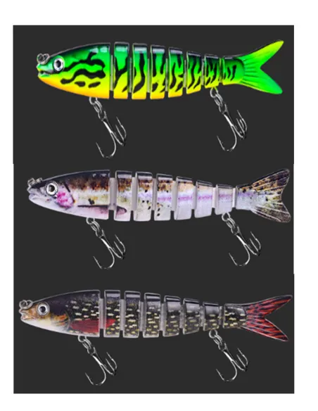 Kolpo Artificiale Snodato 14 cm 18.8 g – Jointed Lure Spinning per Luccio, Spigola e Predatori di Taglia Esche Artificiali Mi...