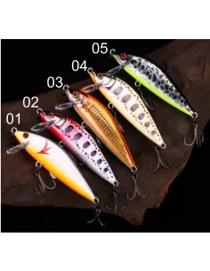 Kolpo Artificiale Minnow 7.5 cm 9.7 g – Lure Spinning Realistico per Trota, Persico e Predatori Esche Artificiali Minnow Kolpo 2