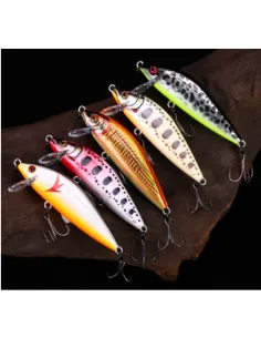 Kolpo Artificiale Minnow 7.5 cm 9.7 g – Lure Spinning Realistico per Trota, Persico e Predatori Esche Artificiali Minnow Kolpo