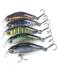 Kolpo Artificiale Minnow 4.5 cm 2.6 g – Lure Spinning Ultra Leggero per Trota, Persico e Predatori Small Esche Artificiali Mi...