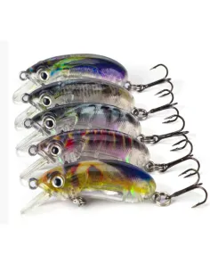 Kolpo Artificiale Minnow 5 cm 7 g – Lure Spinning Realistico per Trota, Persico e Predatori Esche Artificiali Minnow Kolpo