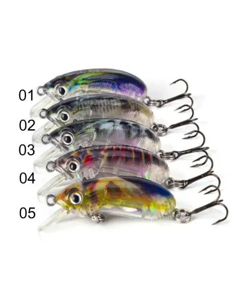Kolpo Artificiale Minnow 5 cm 7 g – Lure Spinning Realistico per Trota, Persico e Predatori Esche Artificiali Minnow Kolpo