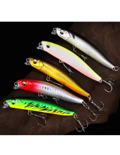 Kolpo Artificiale Minnow 7 cm 10 g – Lure Spinning Realistico per Trota, Persico e Predatori Medium Esche Artificiali Minnow ...