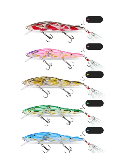 Kolpo Artificiale Spinning 11 cm 14 g – Lure Realistico Simulazione Mangianza per Predatori Marini e Dolci Esche Artificiali ...