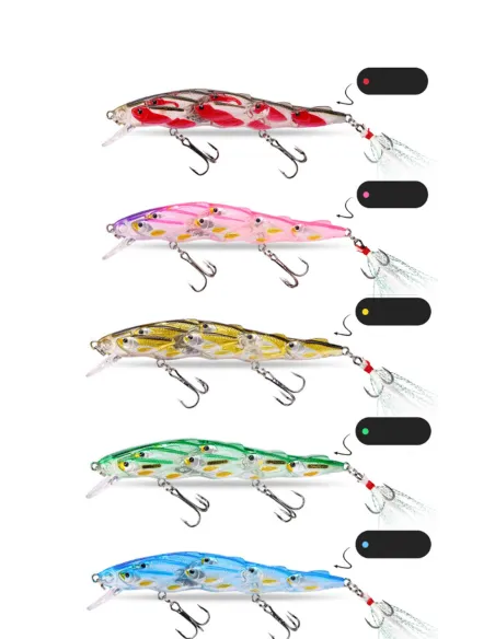 Kolpo Artificiale Spinning 11 cm 14 g – Lure Realistico Simulazione Mangianza per Predatori Marini e Dolci Esche Artificiali ...