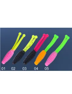 Kolpo Soft Lure Trota 5 cm 1.2 g – 5 pz Esche Silicone Tremarella con Doppia Coda per Acqua Dolce Esche per Trote Kolpo 2