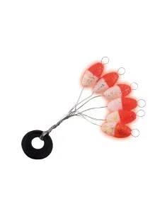 SELE Float Oval Fluò Flotterini Oval Fluorescenti Alta Galleggiabilità per Surfcasting e Bolentino Accessori mare Sele